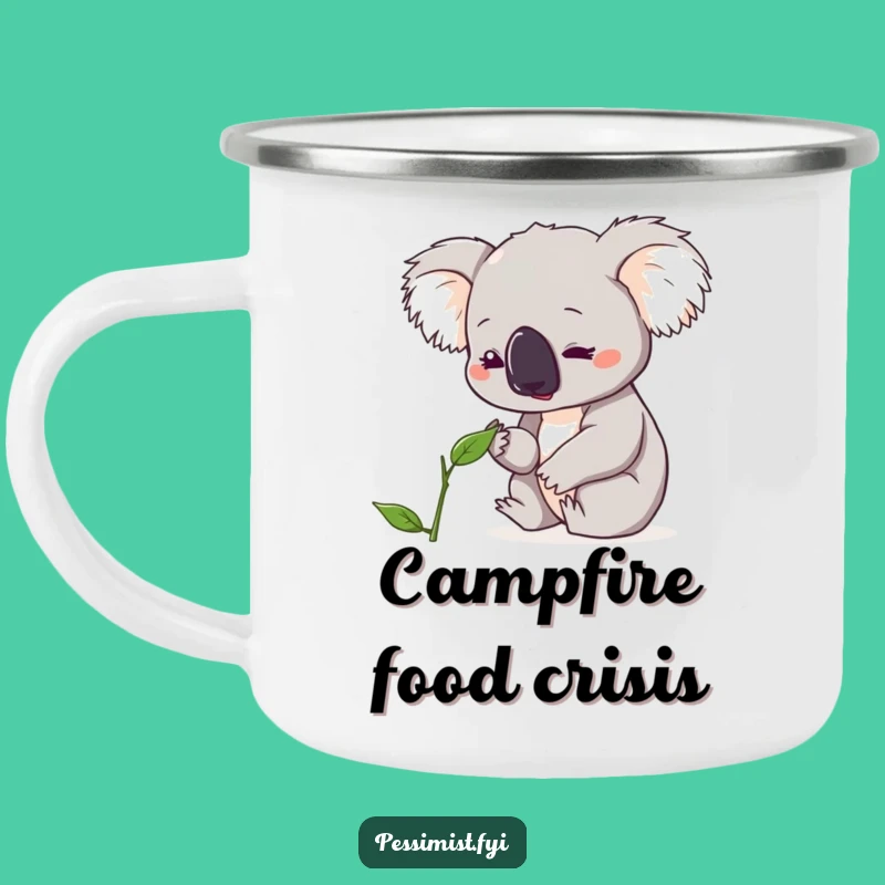 Funny Koala Leaf Camping Mug - Durable and Hilarious Eco Companion